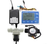 Capteur de débit d'eau numérique, G1/2" NPT compatible avec écran LCD de 10,1 cm, surveillance en temps réel et contrôle de la distribution quantitative pour un usage industriel