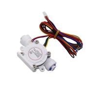 Capteur de débit d'eau TDS rapide 1/4" 3/8" Capteur à effet Hall 1,75 MPa Débitmètre à turbine for tuyau PE Capteur d'inspection de la qualité de l'eau 5~18 V(1/4",6 wire)