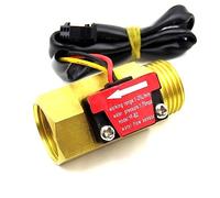 Capteur de débit d'eau YF-B2 G1/2, for chauffe-eau, débitmètre à impulsion, filetage FXM, 1 pièce