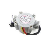 Capteur de débit d'eau YF-S201B, interface G1/2, chauffe-eau, distributeur d'eau, 4 points, débitmètre à Hall(201BGrey)