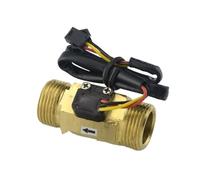 Capteur de débitmètre d'eau, interrupteur, compteur, indicateur, cuivre, G3/4" DN20mm, 2-45L/min