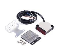 Capteur de faisceau photoélectrique mural d'intérieur AC 90-250V 3A E3Jk-R4M1 Interrupteur de capteur photoélectrique rétroréfléchissant, Convient pour la détection d'objets de lumière réfléchie