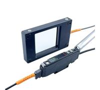 Capteur de Fiber optique Type de fenêtre 12-24V, 20x20mm, 50x50mm, 120x120mm, interrupteur photoélectrique optique for la détection de masquage, 1 pièces(GF2-W50)