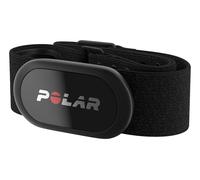 Capteur de fréquence Cardiaque Polar H10 - Noir - Ant+ et Bluetooth, précision ECG, Suivi VFC, étanche, Bracelet Lavable en Machine, Pile remplaçable, Compatible pour la Salle de Sport M-XXL 75-115cm