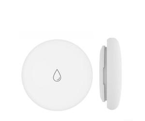 Capteur de fuite d'eau sans fil avec connectivité Zigbee et indice IP67 pour alertes instantanées d'inondation et notifications mobiles en temps réel Couleur blanche (A)