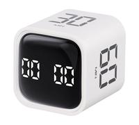 Capteur de gravité multifonction minuteur pour cuisine et bureau avec niveaux de volume réglables (blanc)