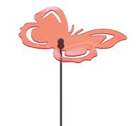 Capteur de lumière acrylique orange brochette décorative papillon lampe jardin terrasse