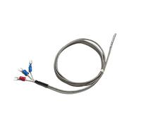 Capteur de mesure de température Thermocouple PT100, sonde étanche 0.5M 1M, fil de connexion, bornes 3U B 2B(3.0M Cable Length,2B Level 0.5mm)