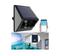 Capteur de mouvement PIR connecté avec panneau solaire, compatible ZigBee [Luminea Home Control]