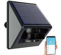 Capteur de mouvement PIR connecté avec panneau solaire, compatible ZigBee [Luminea Home Control]