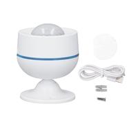 Capteur de Mouvement PIR USB Capteur Infrarouge de Corps Humain Intelligent Rechargeable Sensibilité ajusté Rapide pour la sécurité du Bureau à Domicile ABS 110 ° 10M (US Standard 908.4 MHz)