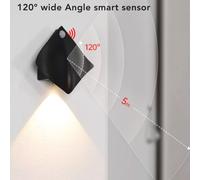 Capteur De Mouvement Veilleuse Aimant Montage Usb Rechargeable Activé Par Le Mouvement Led Applique Murale Pour Chambre Cuisine Couloir LumièRe Chaude