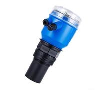 Capteur de niveau 4-20 mA - Mesure du niveau de remplissage sans contact | Étanche pour l'eau, les eaux usées, le lait ; écran LCD, DC24 V, boîtier ABS robuste en bleu