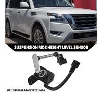 Capteur De Niveau De Hauteur De Suspension No.538201La2A Pour Nissan Armada 2017-2023 / Capteur De Niveau De Phare Arrière Gauche Droite / Métal Durable / 1 Pièce Noire