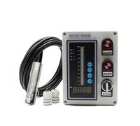 Capteur de niveau de liquide 1 ensemble 4-20MA sortie intégrale capteur de niveau d'eau d'huile liquide transmetteur détecter interrupteur à flotteur boîte de montage pompe(2m range 5m cable)