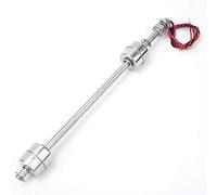 Capteur de niveau d'eau à interrupteur à flotteur, contrôleur de niveau d'eau à interrupteur à flotteur à double boule en acier inoxydable pour réservoir d'eau, piscine (taille 4)(250mm)