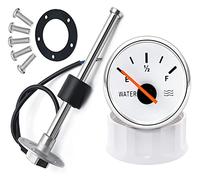 Capteur de niveau d'eau de carburant 100-500mm En Acier Inoxydable Marine Jauge De Niveau D'eau Capteur Fit Bateau De Voiture Jauge De Niveau D'eau Mètre 0-190ohm Avec Rétro-Éclairage Rouge(X350mm)