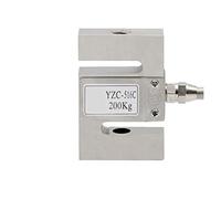 Capteur de poids, YZC-516C Cellule de charge C2 Mesure de la force de compression Tension bidirectionnelle Capteur de pression de type S 100Kg 200Kg 300Kg 500Kg 1T 1.5T 2T(200kg)