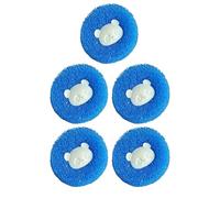 Capteur de Poils pour Lave-Linge Lot de 5 Pièces en Forme d' | Boules réutilisables anti-peluches pour le Sèche-Linge Appartement Maison Vêtements Tissus Couvertures et les Débris