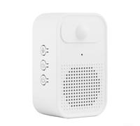 Capteur de porte de bienvenue au design élégant offrant une configuration sans effort, des messages audio personnalisés et des niveaux sonores réglables (blanc 400 mAH)