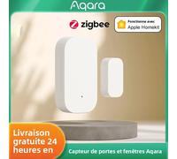 Capteur de porte/fenêtre Aqara, connexion sans fil Zigbee, mini capteur de porte intelligent, compatible Home Assistant pour passerelle Mijia, application HomeKit 2PCs
