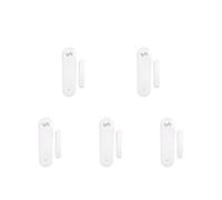 Capteur de porte/fenêtre intelligent Tuya, détecteur d'ouverture/fermeture porte, système d'alarme sécurité domestique, scène d'alerte d'indépendance, sirène 80dB(5PCS)