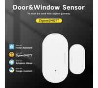 Capteur de porte/fenêtre intelligent Tuya Zigbee3.0, alarme à contact magnétique, fonctionne avec Z2MQTT Home Assistant Smart Home Security 4Pcs Zigbee 2MQTT