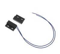 Capteur de Porte Magnétique Câblé 220v, Contact Normalement Ouvert Noir | Détection Sensible, Installation DIY Simple, pour Vitrines, Accès de Patio, Systèmes de Sécurité Domestique
