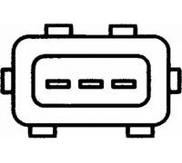 Capteur, position d'arbre à cames HELLA 6PU009 168-301