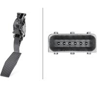 Capteur de position de pédale d'accélérateur 6 pôles HELLA pour OPEL INSIGNIA A (G09)