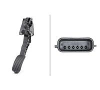Hella Capteur de position de la pédale d'accélérateur 6PV 009 978-751