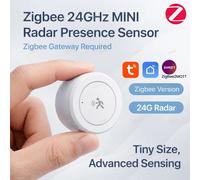 Capteur de présence humaine Zigbee 24G MMWave, radar à micro-ondes, détecteur de mouvement, maison intelligente, fonctionne avec l'application Zigbee2MQTT TUYA Presence sensor(Z2M)
