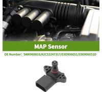 Capteur De Pression Absolue D'Admission Map Pour Audi A4 2002-2004 3.2 Fsi 2005-2008 No.5Wk969816 1 Pc