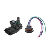 Capteur de pression de suralimentation MAP 0281002437 pour Opel Astra HJ Zafira A Insignia Vectra C Meriva B Brera 0281006077 Débitmètre D'Air capteur de qualité de l'air(Sensor and Plug)
