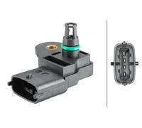 Hella Capteur de suralimentation 6PP 358 152-331 4 broches pour Ford, Fiat 500X 1.6D 14-