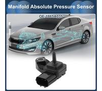 Capteur De Pression Map D'Admission D'Air, Capteur De Pression Absolue Du Collecteur Map No.1865A035 Pour Mitsubishi L200 2008-2016 Noir 1 Pièce