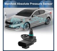 Capteur De Pression Map D'Admission D'Air, Capteur De Pression Absolue Du Collecteur Map Pour Ford Ka 2001-2008, Pour Ford Fiesta 1998-2001, Pour Ford Fiesta Noir 1 Pièce