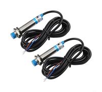 Capteur de proximité inductif LJ12A3-4-Z/BY, distance de détection de 4 mm, pour détecteur de métaux M12 pour automatisation PLC, sonde ABS, argent + bleu