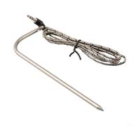 Capteur de rechange en acier inoxydable pour grills à granulés Traeger PT1000 Sonde à viande pour thermostat numérique Précision de mesure de la température (Noir)