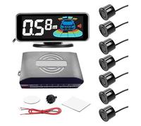 Capteur De Recul Voiture Système De Recul Arrière Capteur Stationnement Détection Distance Avertisseur Sonore avec 4 8 Sondes(B)