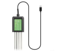 Capteur de sol USB 7 en 1 pour l'analyse du sol, mesure le pH, l'humidité, la température et les niveaux NPK, compatible avec interface USB, construction étanche pour une utilisation en extérieur