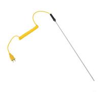Capteur de sonde thermocouple de type K pour contrôleur de température numérique - Plage de -50 °C à 1200 °C - Connecteur miniature haute sensibilité pour l'eau et les mesures industrielles (100 mm)