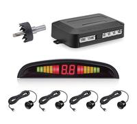 Capteur de stationnement de garage | Système de radar de recul de véhicule automatique de voiture avec détection de distance de 4 capteurs de stationnement, indicateur d'alarme bip-bip d'avertisseur s