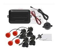 Capteur de stationnement Kit Capteurs Stationnement pour Radar Recul Arrière Voiture Buzzer 22 Mm 4 Indicateurs D'alerte Sonore Sonde 8 Couleurs 12 V(Rouge)