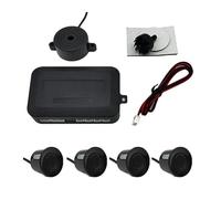 Capteur de stationnement Radar Recul Voiture 12 V 22 Mm Kit Capteurs Stationnement Universels 4 Avertisseurs Sonores Recul Sonde Alerte(Noir)