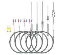 Capteur de température à thermocouple blindé de type K 1100 WRNK-191, 1mm 1.5mm 2mm 3mm 4mm 5mm 6mm 8mm, sonde de température(Probe diam 1X200mm)