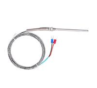 Capteur de température à thermocouple en acier inoxydable de type K 0~600 ℃ WRNT-187 pour usage industriel (Style de ligne rouge et noire 2m)