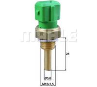 Capteur de température ambiante de refroidissement, filtre MAHLE pour ALFA ROMEO 145