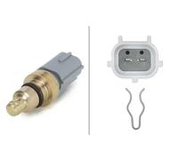 Hella Sonde de température liquide de refroidissement 6PT 009 309-571 12V 2 pôles vissé/inséré