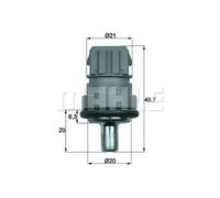 MAHLE TSE 1D Sonde de température, liquide de refroidissement